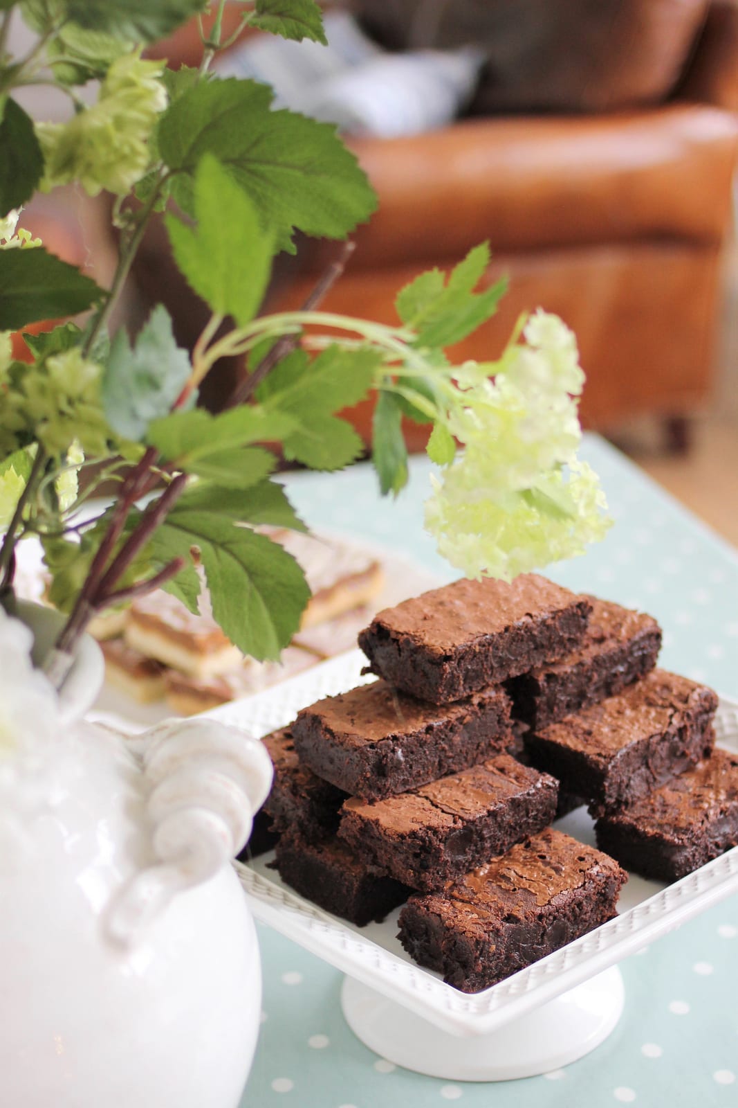 Homemade chocolate brownies